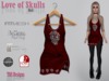 Love of skulls red
