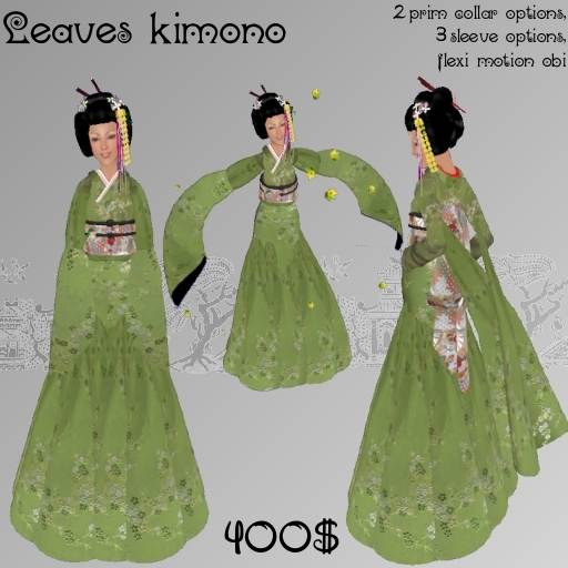 *CTK* Leaves Kimono