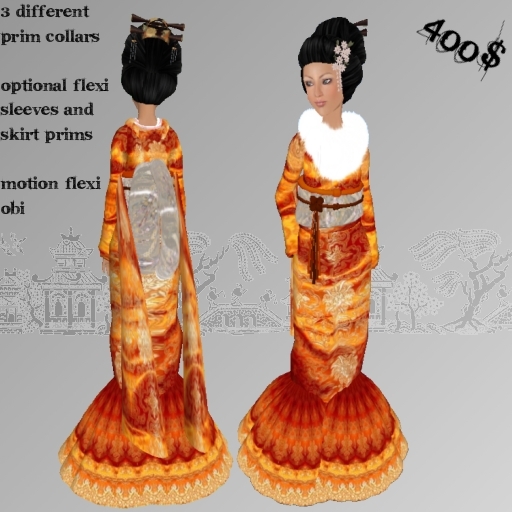 *CTK* Orange Kimono