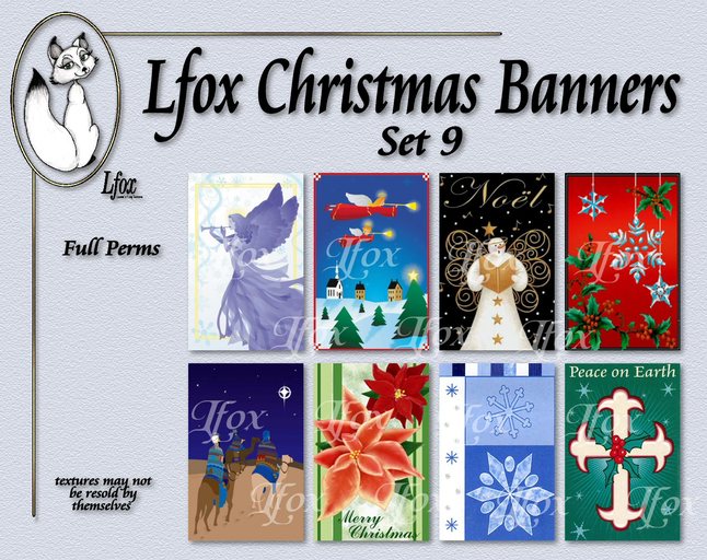 lfox Christmas Banners - Set 9