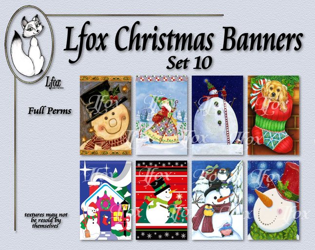 lfox Christmas Banners - Set 10