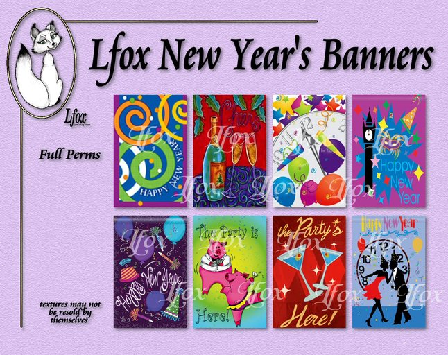 lfox New Year's Banners