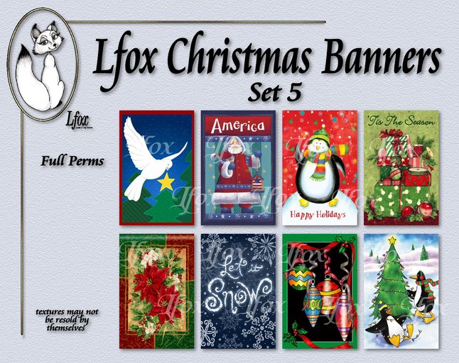 lfox Christmas Banners - Set 5