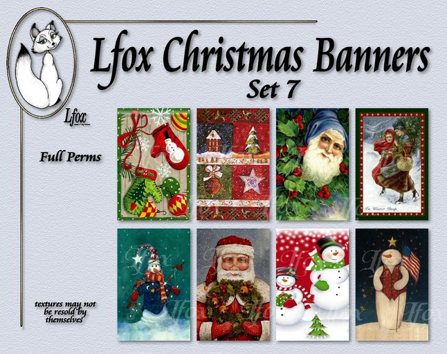 lfox Christmas Banners - Set 7