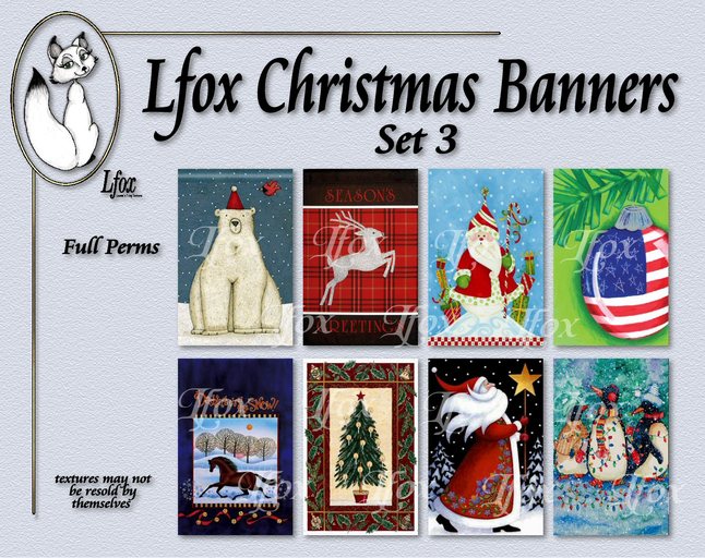 lfox Christmas Banners - Set 3