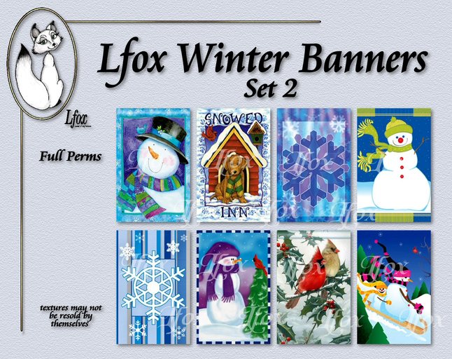 lfox Winter Banners - Set 2