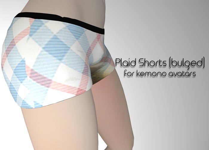 LMF Kemono Plaid Shorts (Bulged)