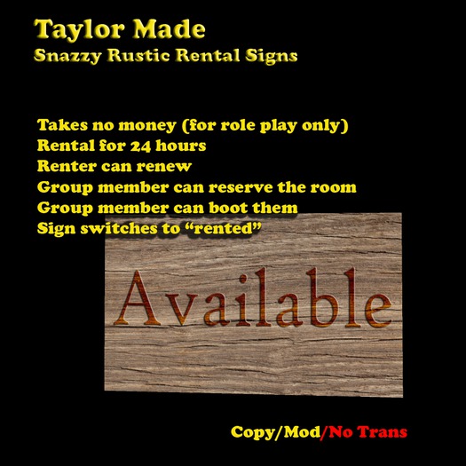 Room Rental/Reserve Sign v3