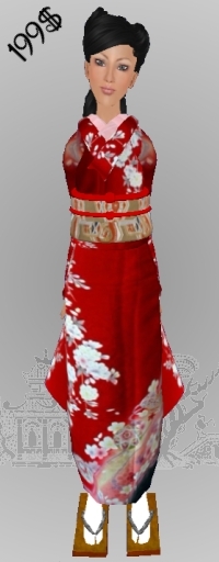 *CTK* Red/Floral Furisode