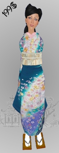 *CTK* Teal Furisode