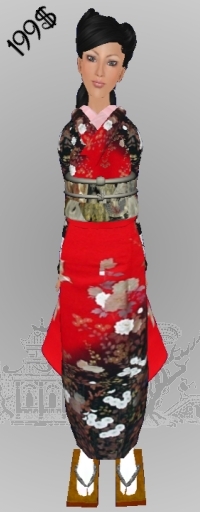*CTK* Red/Black Furisode