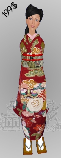 *CTK* Red/Blossom Furisode