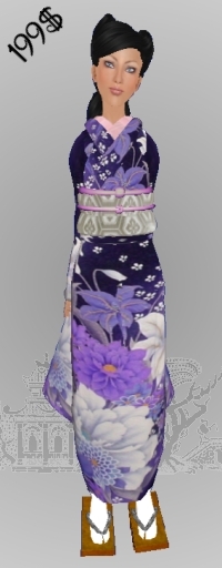 *CTK* Purple/Hibiscus Furisode