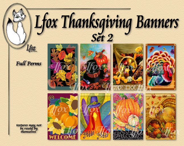 lfox Thanksgiving Banners - Set 2