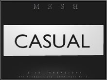 T-3D Creations [ CASUAL - C ] Mesh - Full Perm -