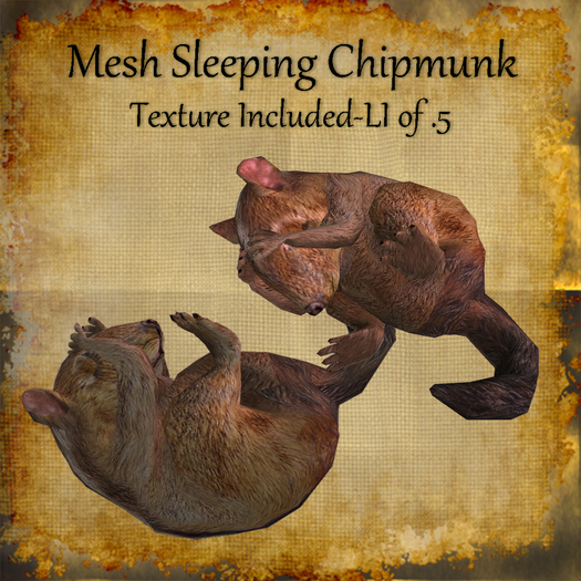 Bad Katz Mesh Sleeping Chipmunk 