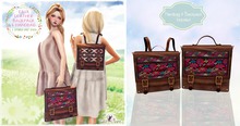 Luas Faux Leather Backpack & Handbag Pink