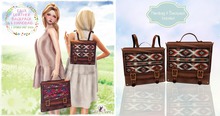Luas Faux Leather Backpack & Handbag Beige