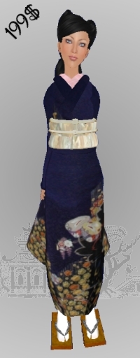 *CTK* Navy Furisode