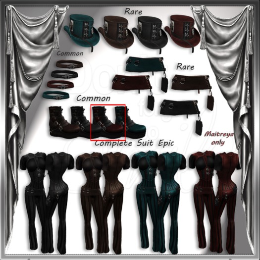 Yasum*Steampunk Boots*Common*Red