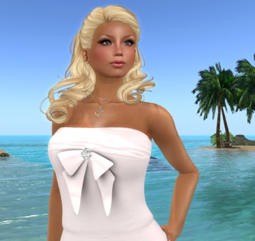 Second Life Marketplace - *VS* Valerie bow dress, white