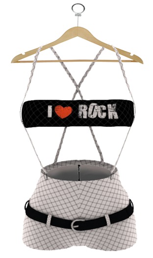 SiNeL:Mina Rock White Outfit