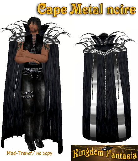Box Cloak metal Black