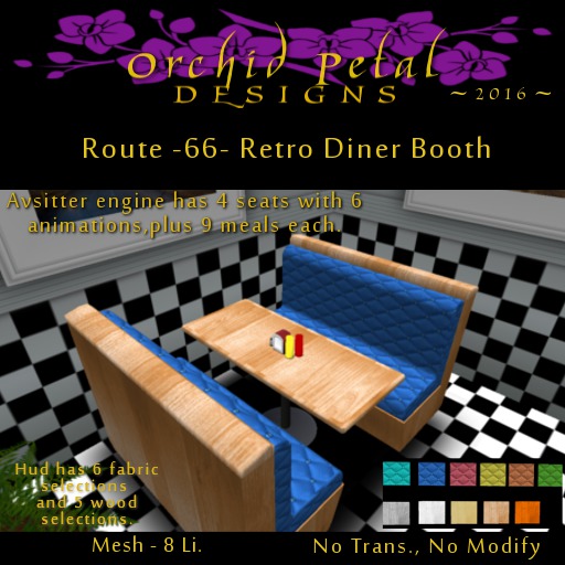 -OPd- Rt. 66 Retro Diner Booth [boxed]