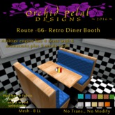 -OPd- Rt. 66 Retro Diner Booth [boxed]