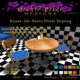 -OPd- Rt. 66 Retro Diner Seating [boxed]
