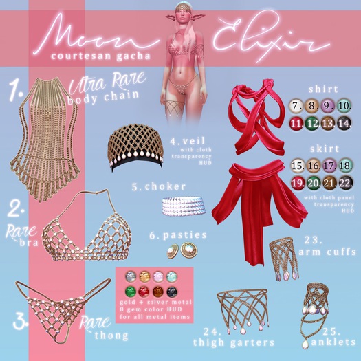 Moon Elixir - Courtesan - 21 - Maitreya - Bronze Skirt