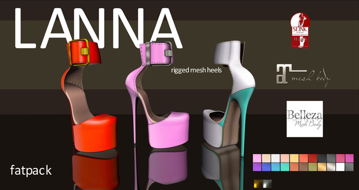 :: # MLT LANNA HEELS - SLINK HIGH&MAITREYA&BELLEZA - FATPACK