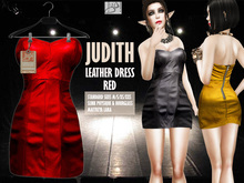 !gO! Judith leather dress - Red