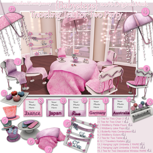 {Babysteps} Tea for Two Hat Centerpiece