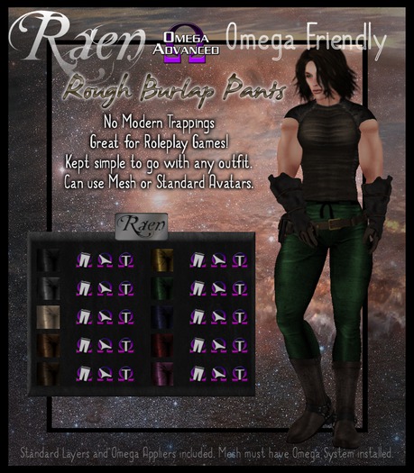 -Omega Friendly- Rough Pants