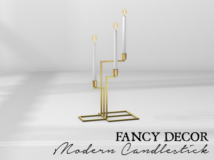Fancy Decor: Geometric Candlesticks