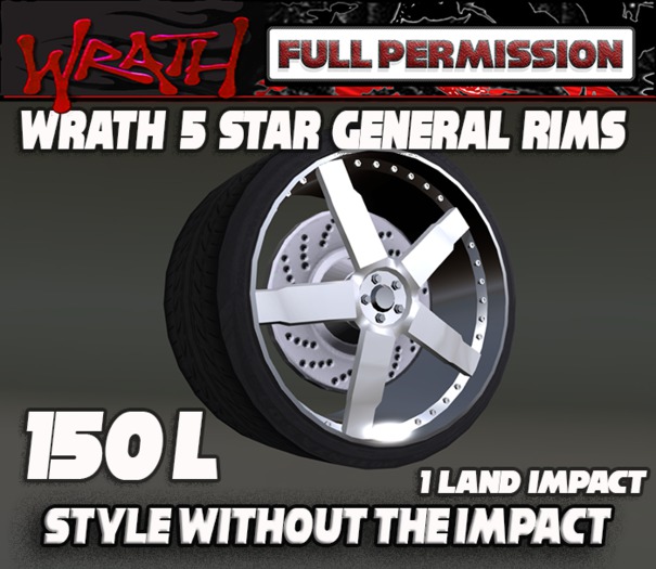 WRATH  5 Star General Wheels full perm