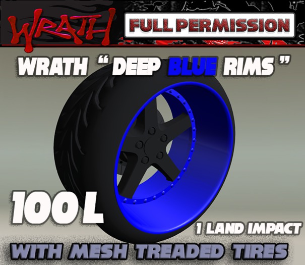 WRATH Deep Blue Rims full perm