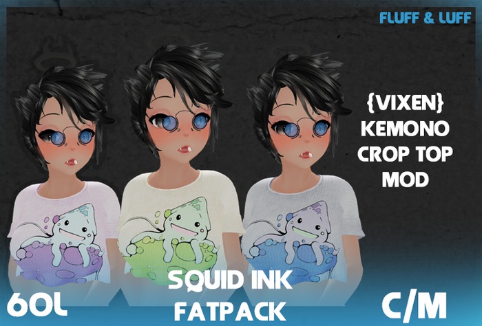 F&L - Squid Ink Crop Top Mod Fatpack
