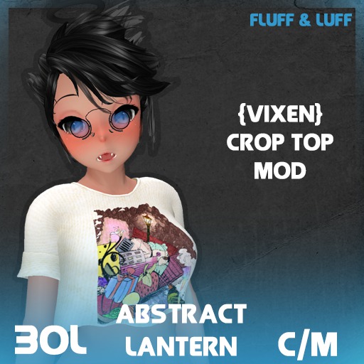 F&L - Abstract Crop Top Mod - Lantern