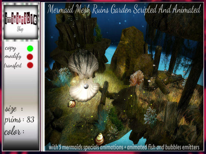 irrisistible : MERMAID MESH RUINS GARDEN SCRIPTED copy