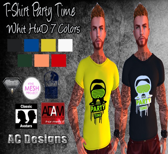 T-Shirt Time Party Men