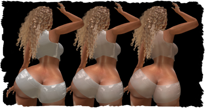 <AA> Latex Vest&Pantie (WHITE)