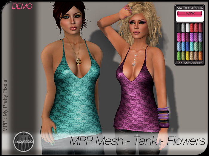 - MPP Mesh - Tank - Flowers - DEMO