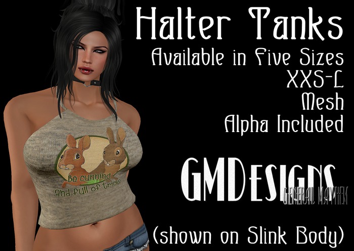 GMDesigns Watership Down Halter Crop