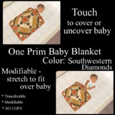 Southwestern Diamonds Baby Blanket