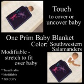Southwestern Salamanders Baby Blanket [boxed]