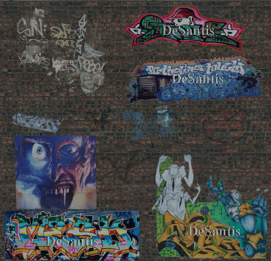 5 DeSantis Designs And 20 FREE Graffiti BOXED