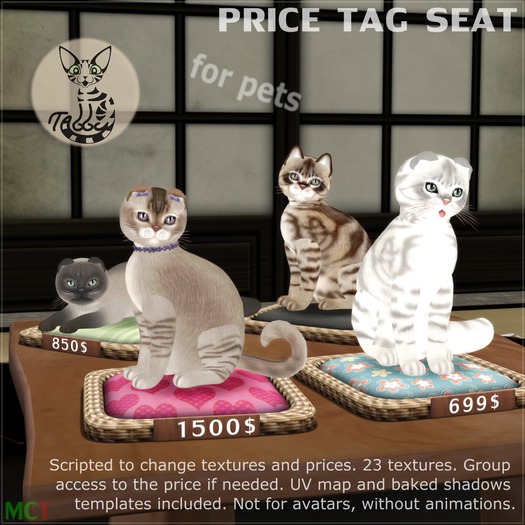 TABBY - Price Tag Seat For Pets