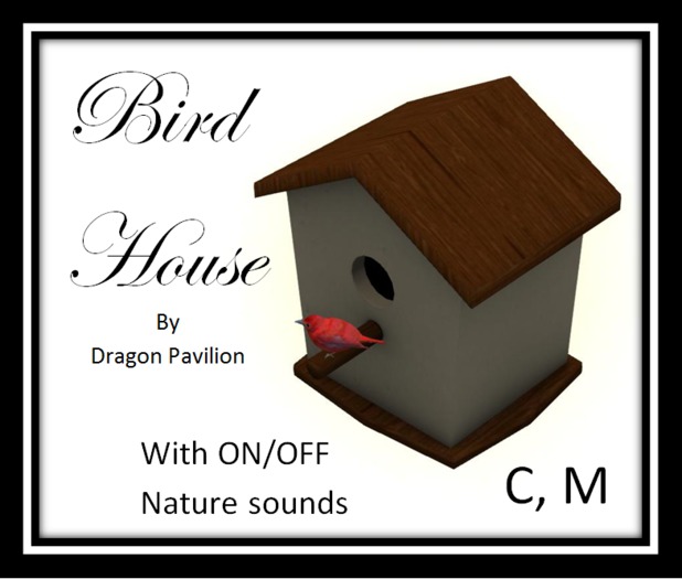 Bird House with On/Off Nature Sound